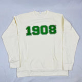 1908 Neutral Pocket Chenille Crewneck