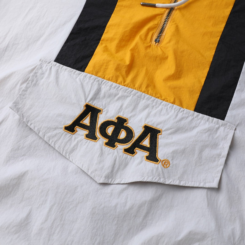 Alpha Grey Half Zip Windbreaker Jacket