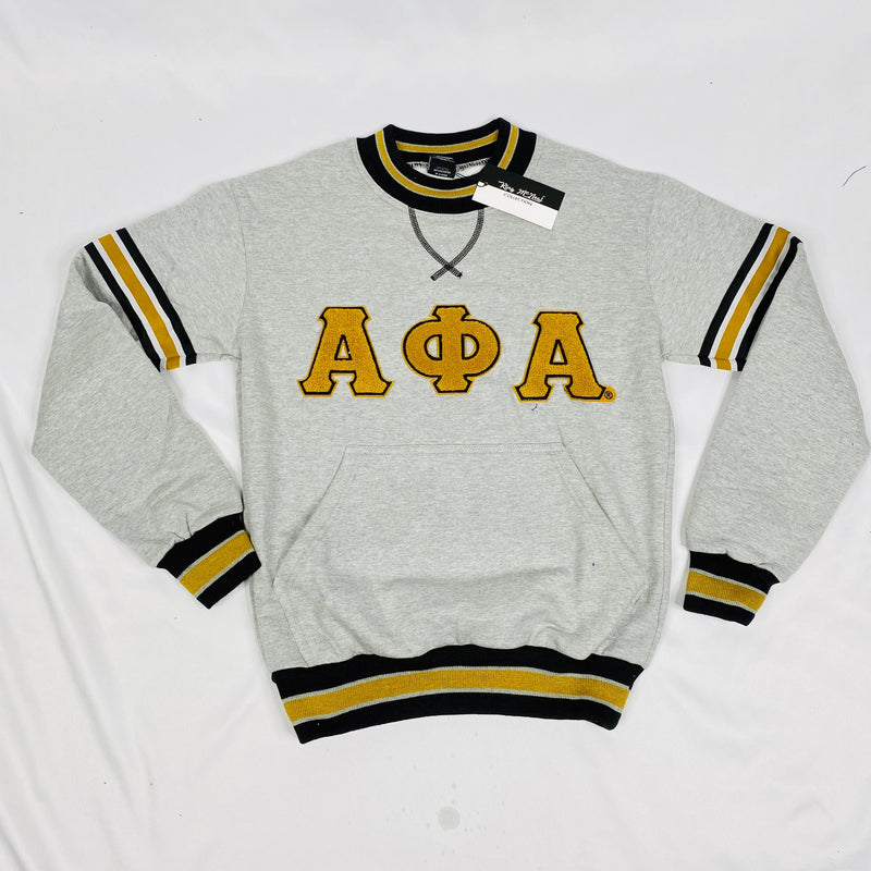 Alpha Grey Chenille Crewneck