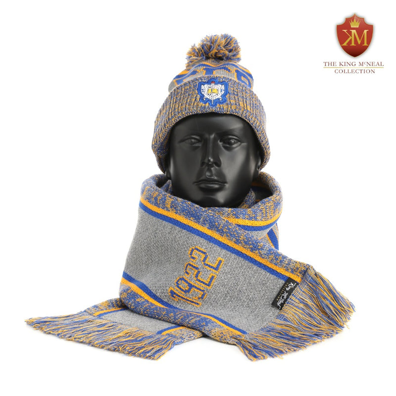 SGRho Grey Scarf and Hat Set