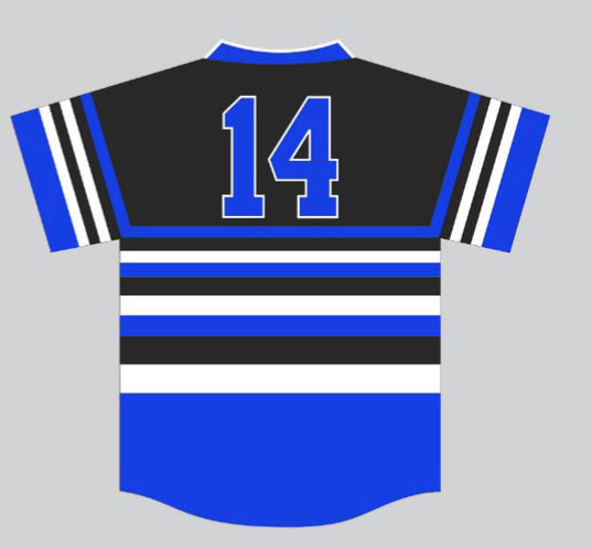 Black Phi Beta Sigma Stripped Baseball Jersey