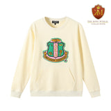 AKA Crest Neutral Pocket Chenille Crewneck