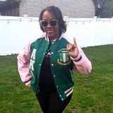 AKA Wool and Leather Letterman Jacket