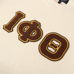 Iota Phi Theta Cream Chenille Pocket Crewneck