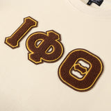 Iota Phi Theta Cream Chenille Pocket Crewneck