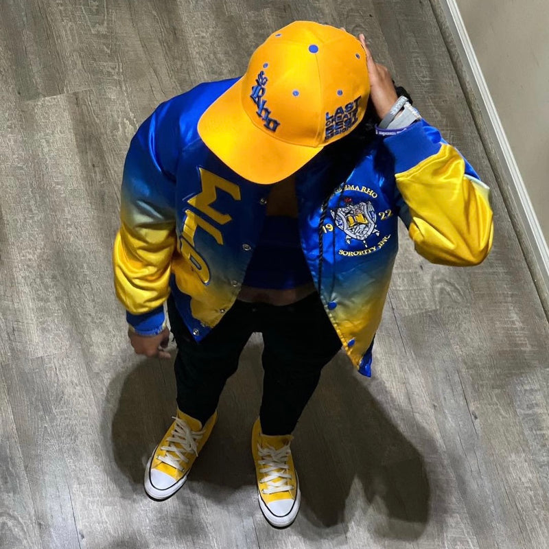 Sigma Gamma Rho Ombré Bomber Jacket