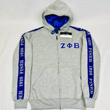 Zeta Grey Tapered Sweatsuit Jacket (Unisex Size)