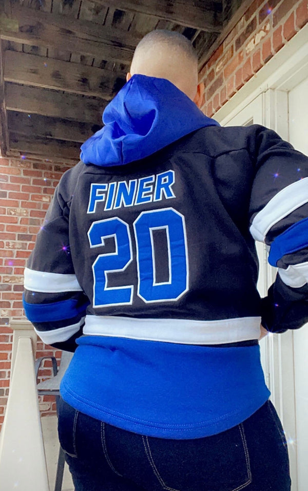Zeta Black Hockey Hoodie Unisex
