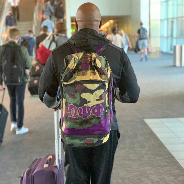 Omega Psi Phi Camo Backpack