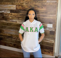 AKA White SS Hoodie