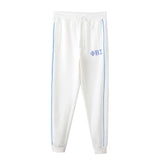 Sigma White Tech Fleece Joggers Royal Trim