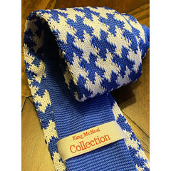 Blue and White (Sigma Inspired) Knit Tie