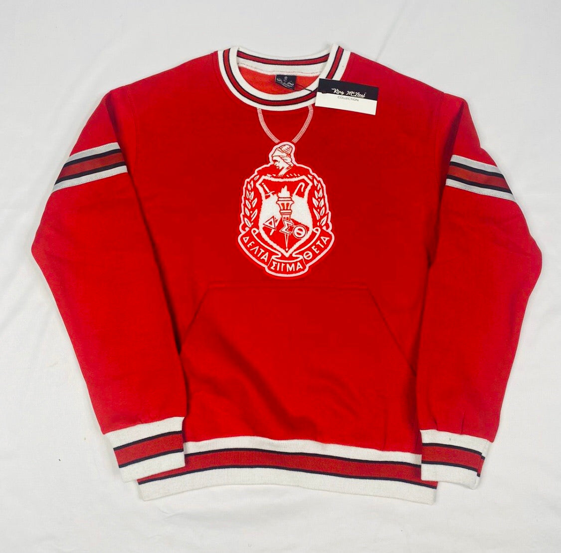 DST Red Crest Chenille Crewneck