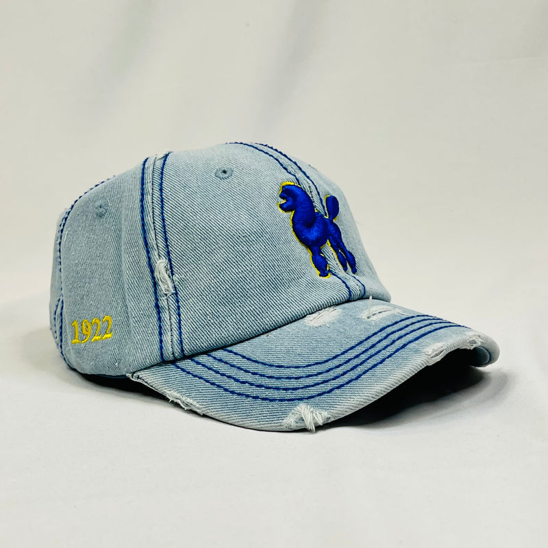 “Poodle” Denim Blue Hat