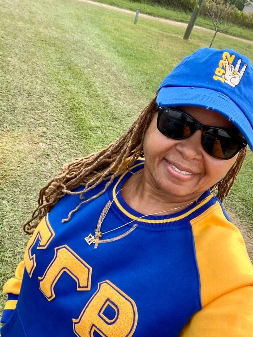 SGRho Chenille Pocket Crewneck