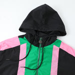 AKA Black Half Zip Windbreaker Jacket Read Description