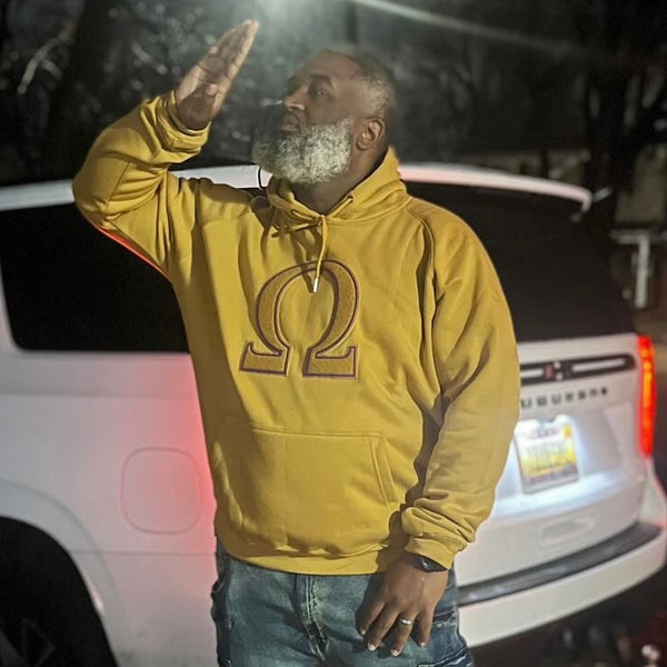 Omega Gold Ω Chenille Hoodie