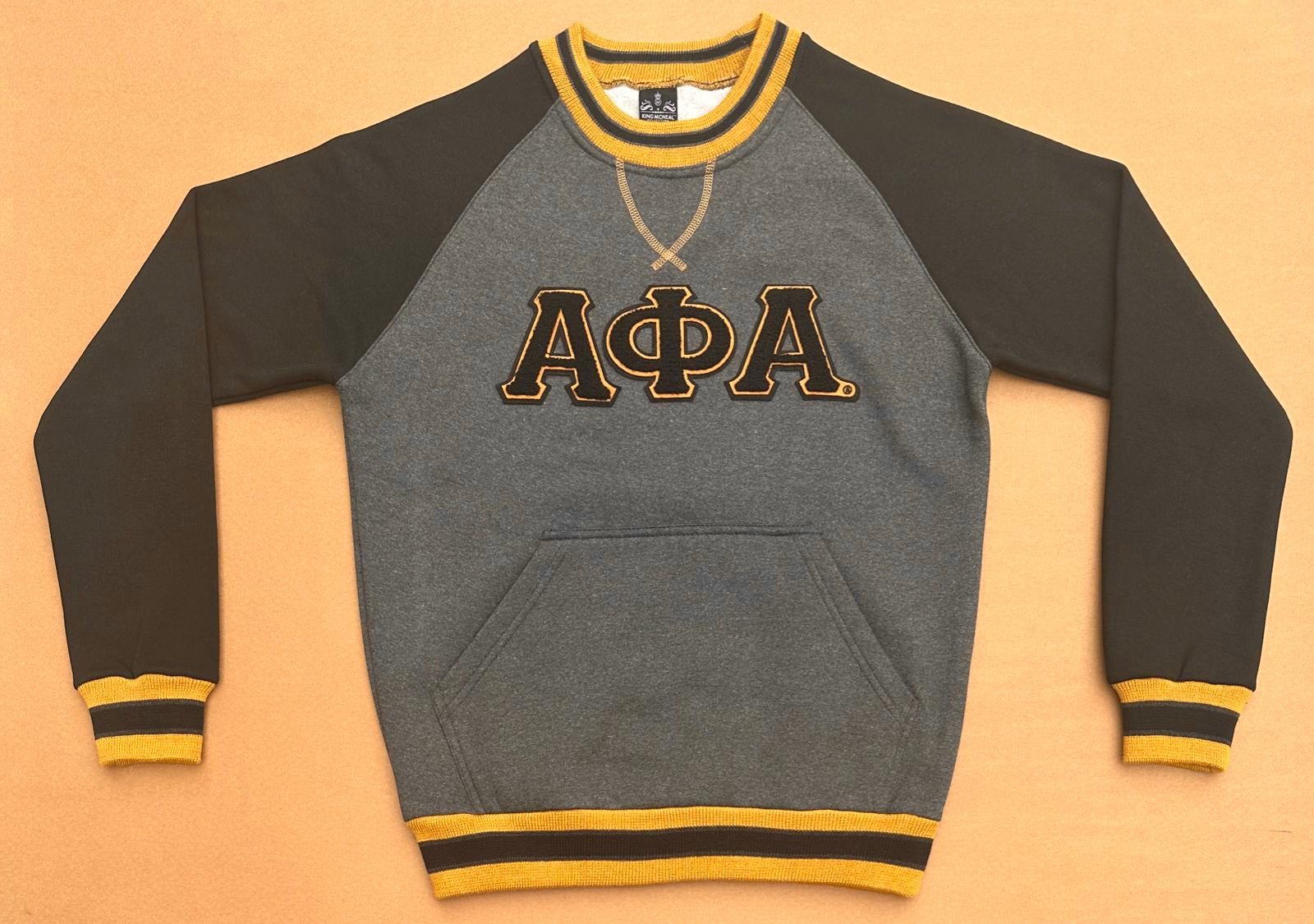 Alpha Dark Grey Chenille Crewneck