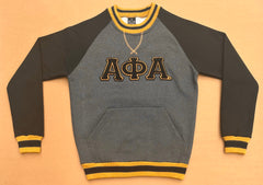 Alpha Dark Grey Chenille Crewneck