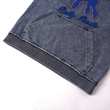 SGRho Chenille Poodle Denim Pocket Crewneck