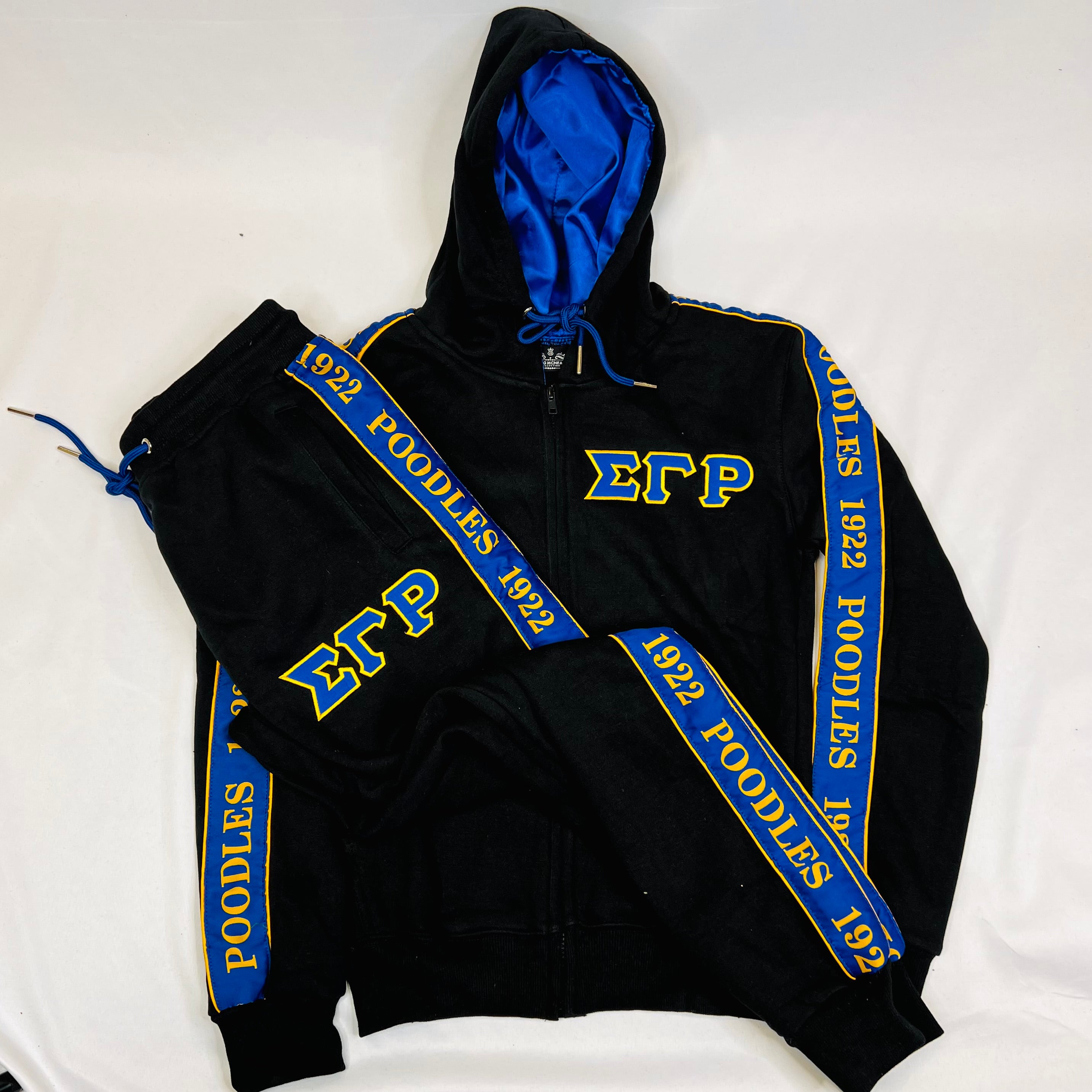 SGRho Black Tapered Joggers (Unisex Size)