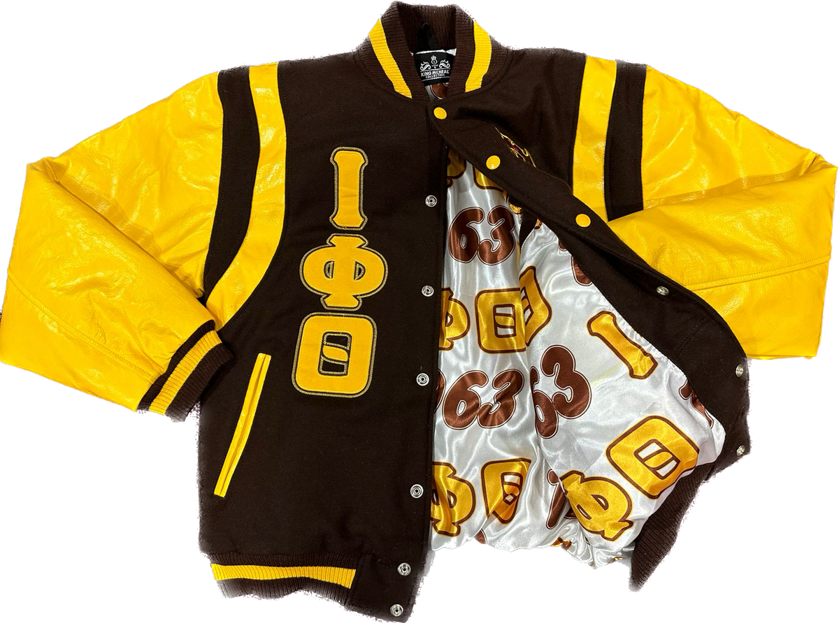 Iota Wool And Leather Letterman Jacket