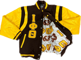 Iota Wool And Leather Letterman Jacket