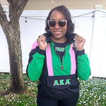 AKA Black Half Zip Windbreaker Jacket Read Description
