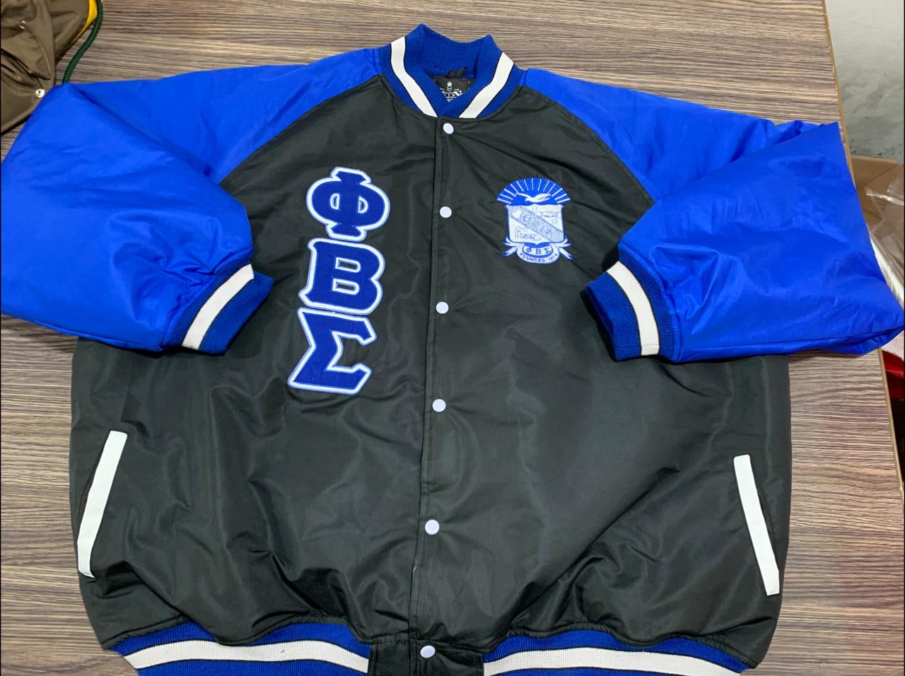 Sigma Black Bomber Jacket Custom Lining