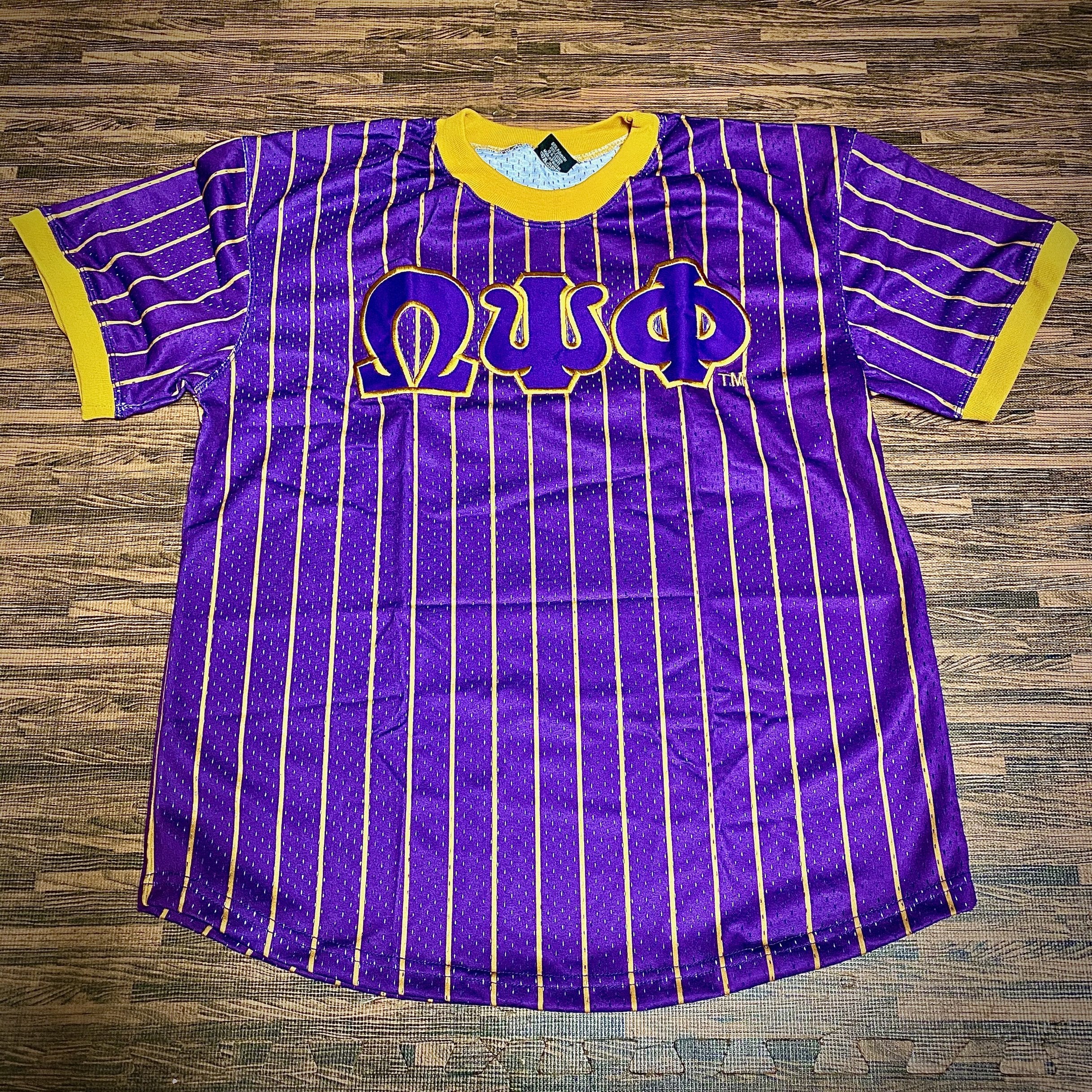 Omega Psi Phi Pinstripe Baseball Jersey