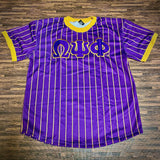 Omega Psi Phi Pinstripe Baseball Jersey