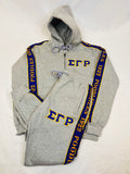 SGRho Grey Tapered Sweatsuit Jacket (Unisex Size)