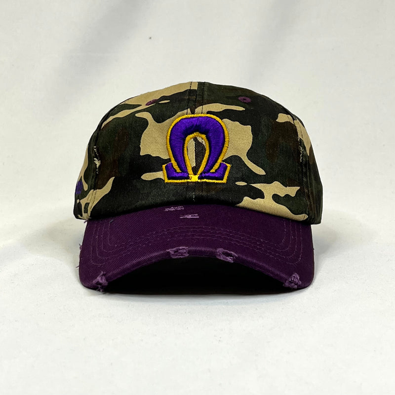 Omega Ω Camo/Purple Dad Hat