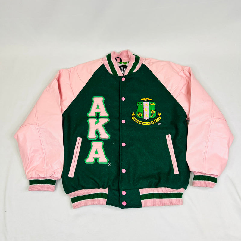 AKA Wool and Leather Letterman Jacket