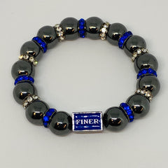 Zeta Phi Beta Hematite Bracelet