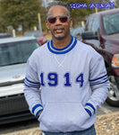 Phi Beta Sigma Grey 1914 Chenille Crewneck