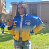 Sigma Gamma Rho Ombré Bomber Jacket