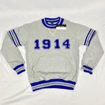 Phi Beta Sigma Grey 1914 Chenille Crewneck