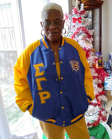 Sigma Gamma Rho Bomber Jacket Custom Lining
