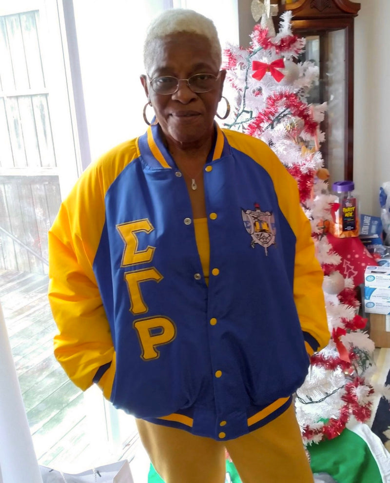 Sigma Gamma Rho Bomber Jacket Custom Lining
