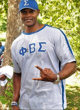 Phi Beta Sigma Letter Grey Premium Shirt