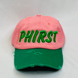 “PHIRST” Pink & Green Hat