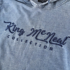 King McNeal Elongated Denim Hoodie