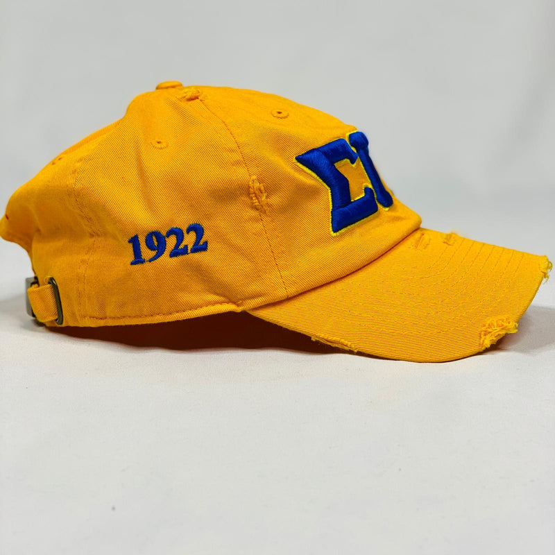 Sigma Gamma Rho Gold Hat