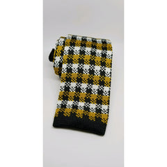 Black and Old Gold (Alpha Inspired) Knit Tie