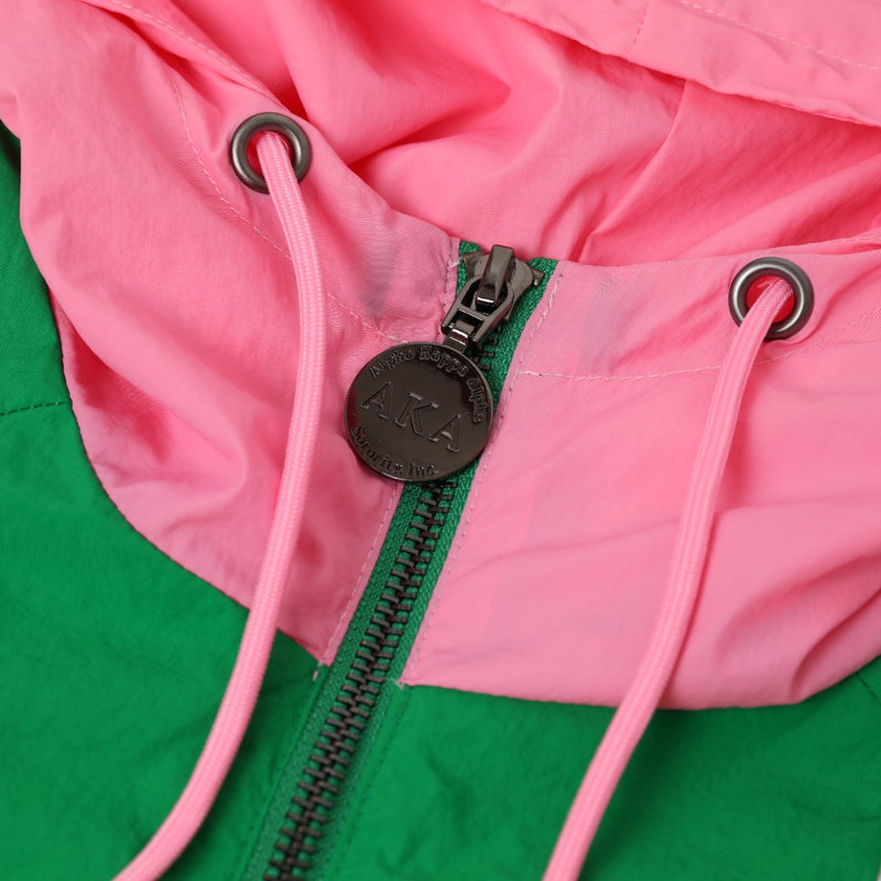 AKA Half Zip Windbreaker Jacket Read Description