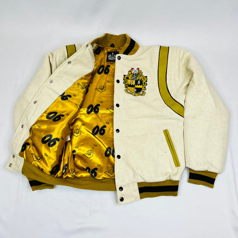 Alpha Wool And Leather Letterman Jacket