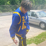 SGRho Wool and Leather Letterman Jacket