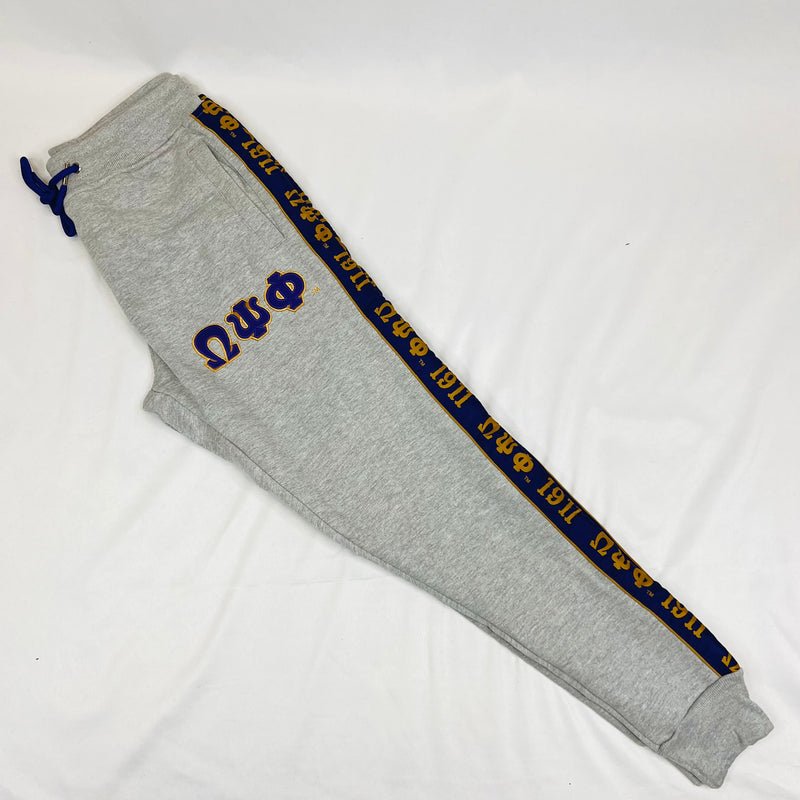 Omega Psi Phi Grey Tapered Sweatsuit Joggers