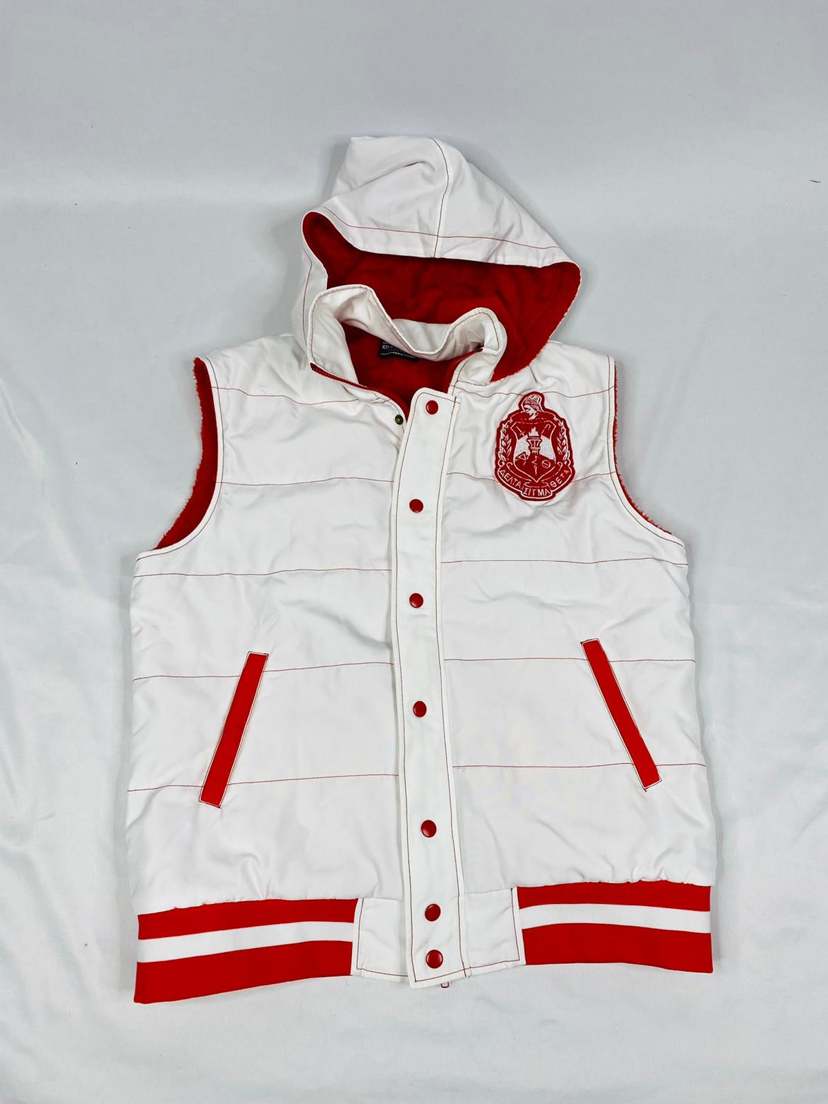 Delta Hooded Puffer Vest Sherpa Lining